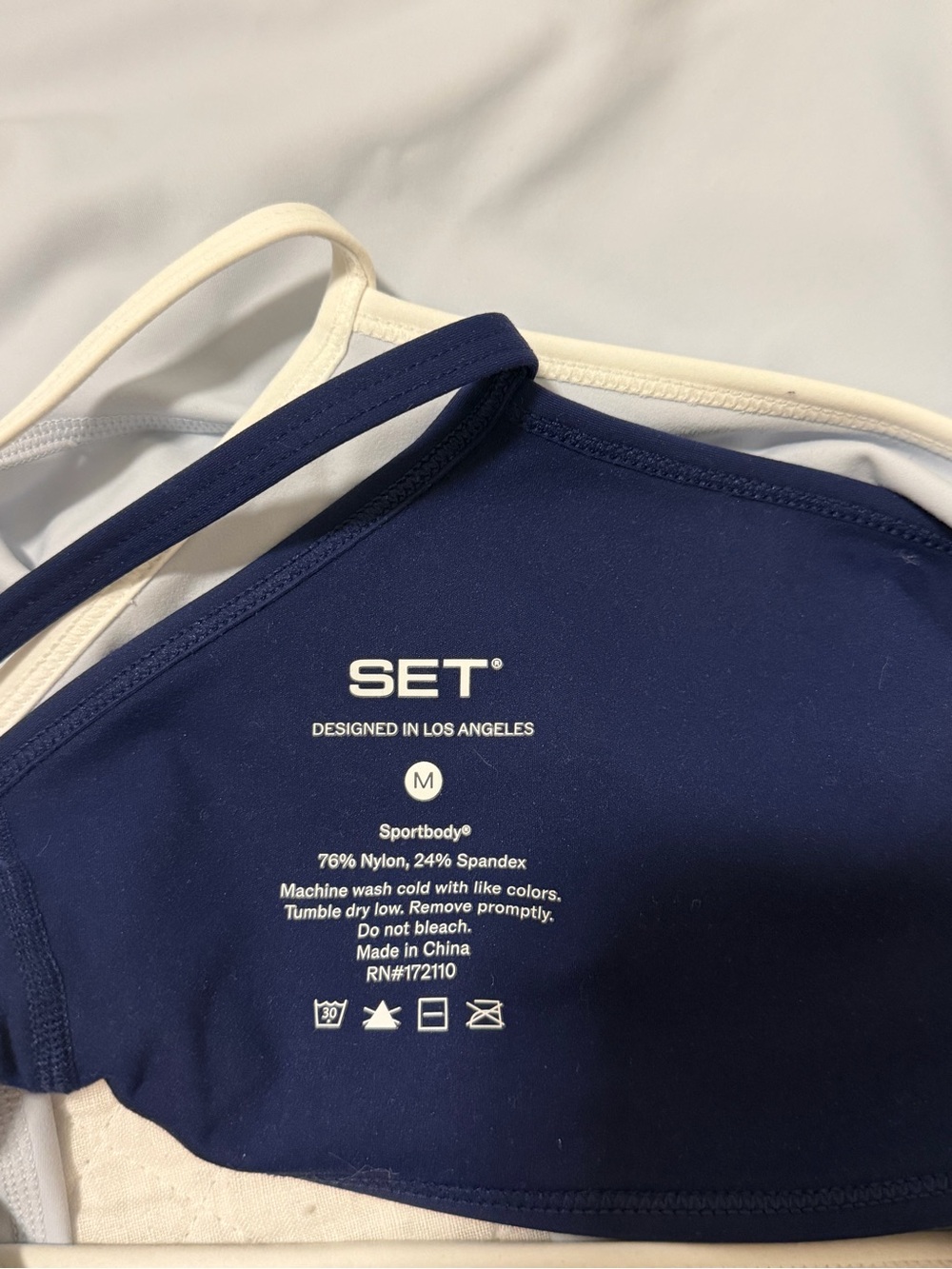 Light Blue /  Navy Trim Set Active Set - Picture 6 of 6